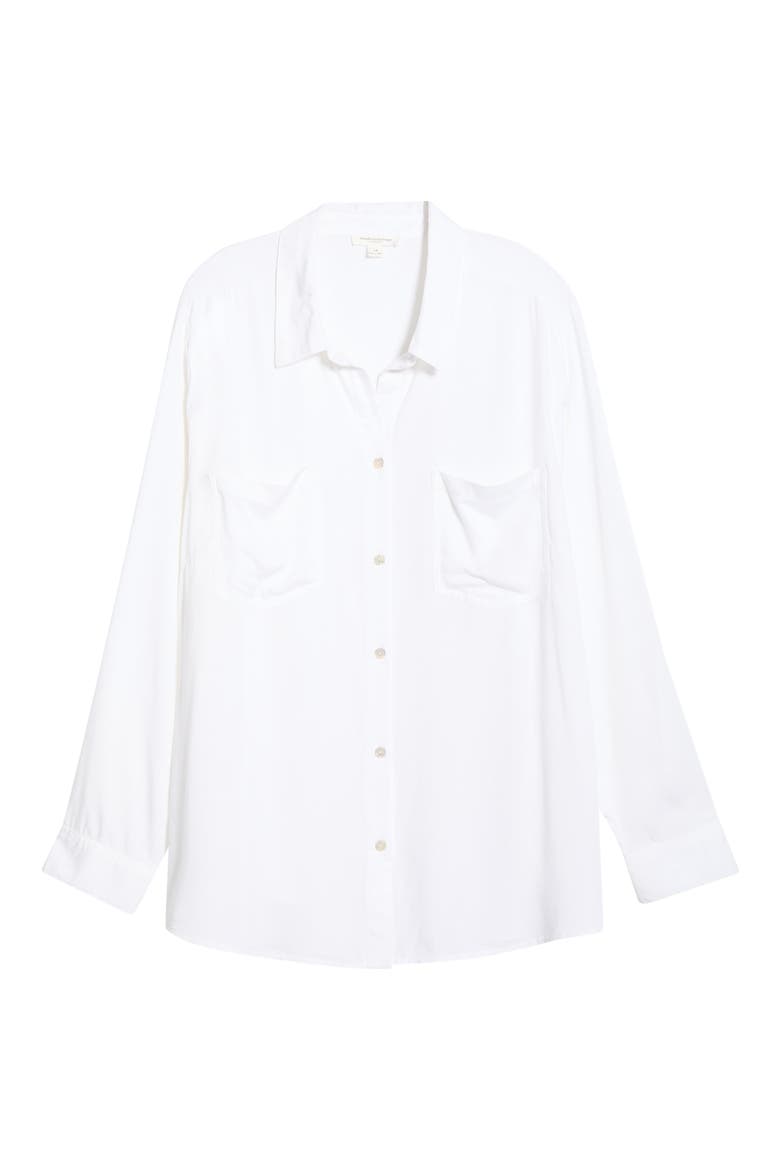 Arlie Button-Up Shirt, Alternate, color, WHITE