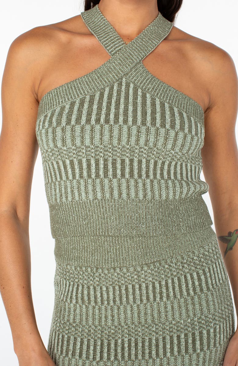 Roxy Gemma Halter Sweater Tank, Alternate, color, Cameo Green