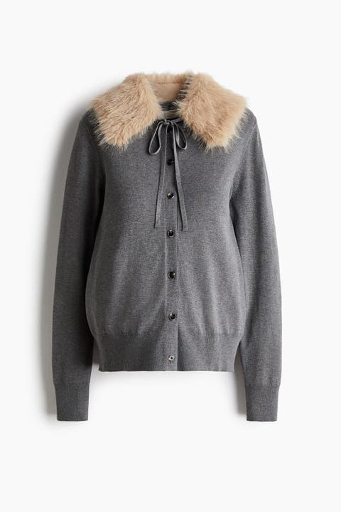 Mama Collared Cardigan