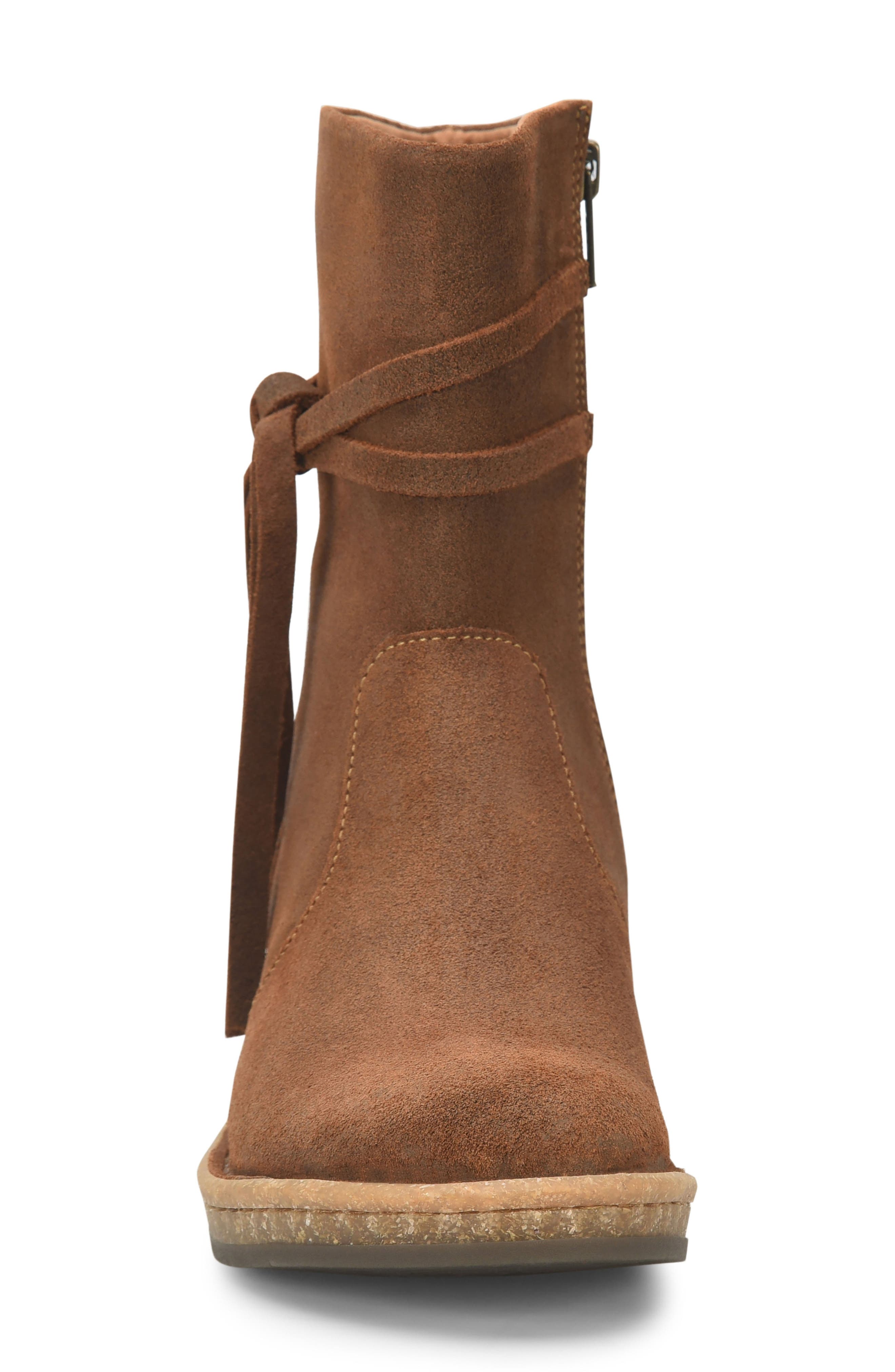 Børn Vinton Side Tie Boot, Alternate, color, Brown Distressed