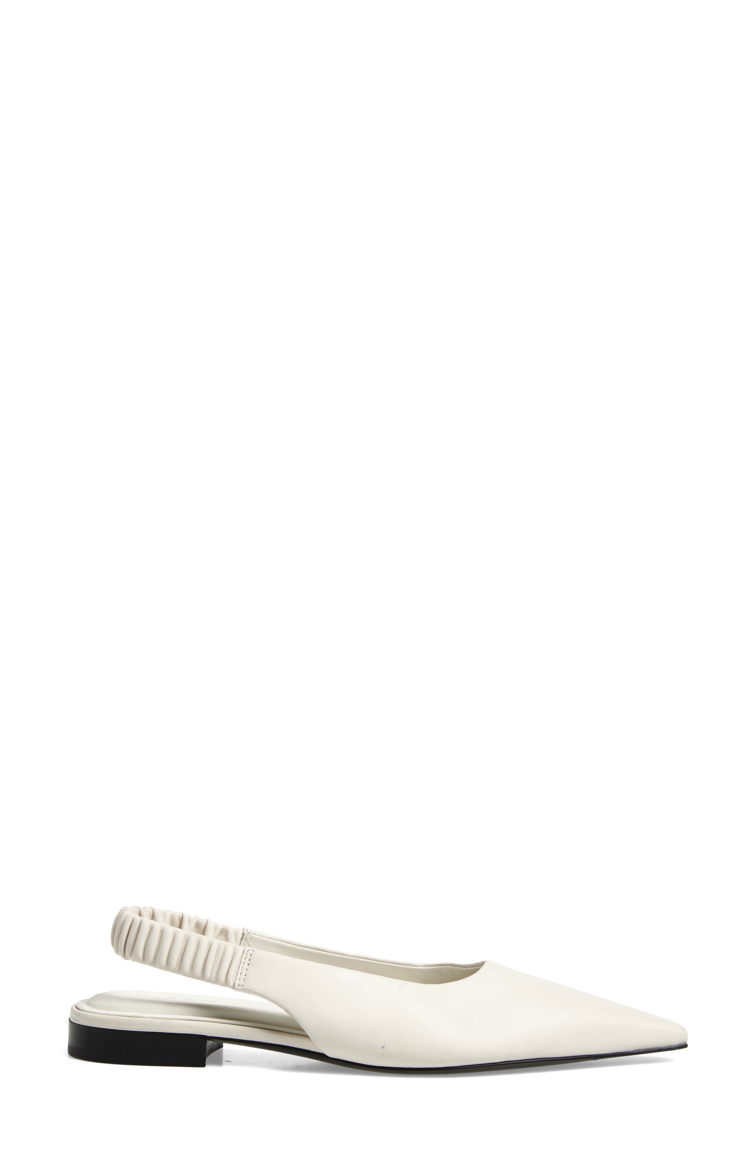 Mercer Pointed Toe Slingback Flat, Alternate, color, ANTIQUE WHITE