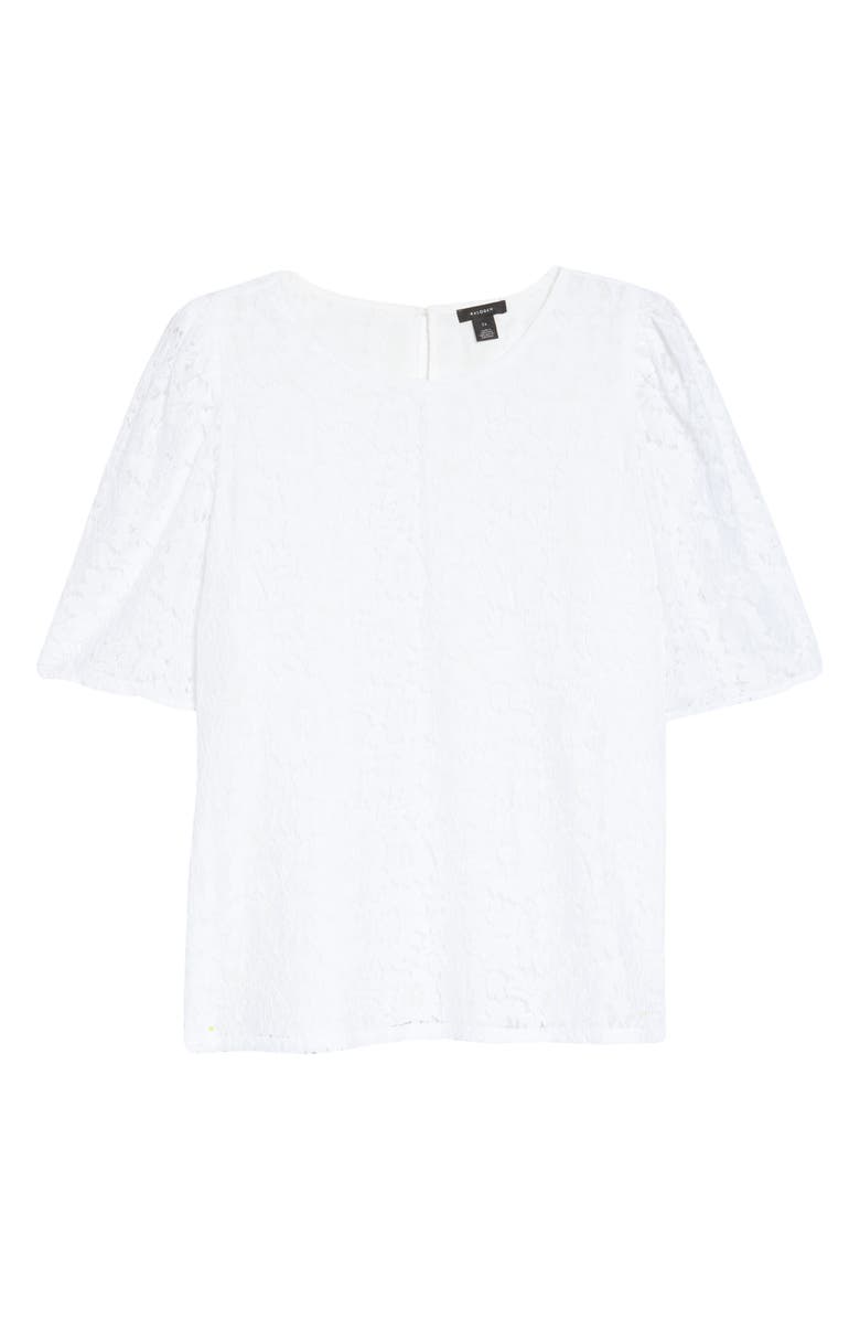 Halogen<sup>®</sup> Lace Puff Sleeve Top, Alternate, color, 