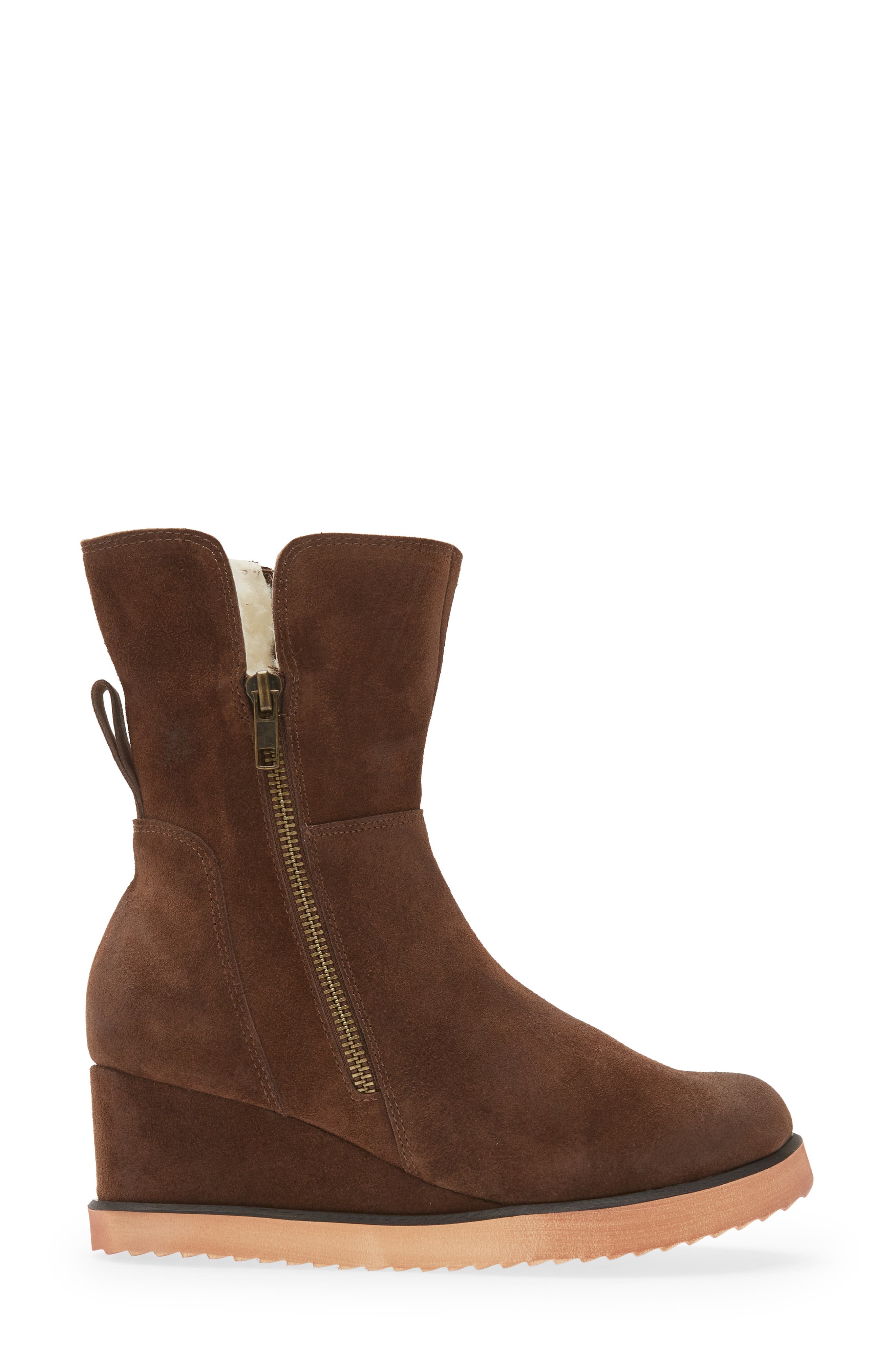Chocolat Blu Mallory Genuine Shearling Lined Boot, Alternate, color, 