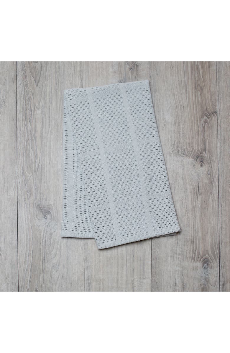 Lulujo Knitted Cellular Blanket, Alternate, color,