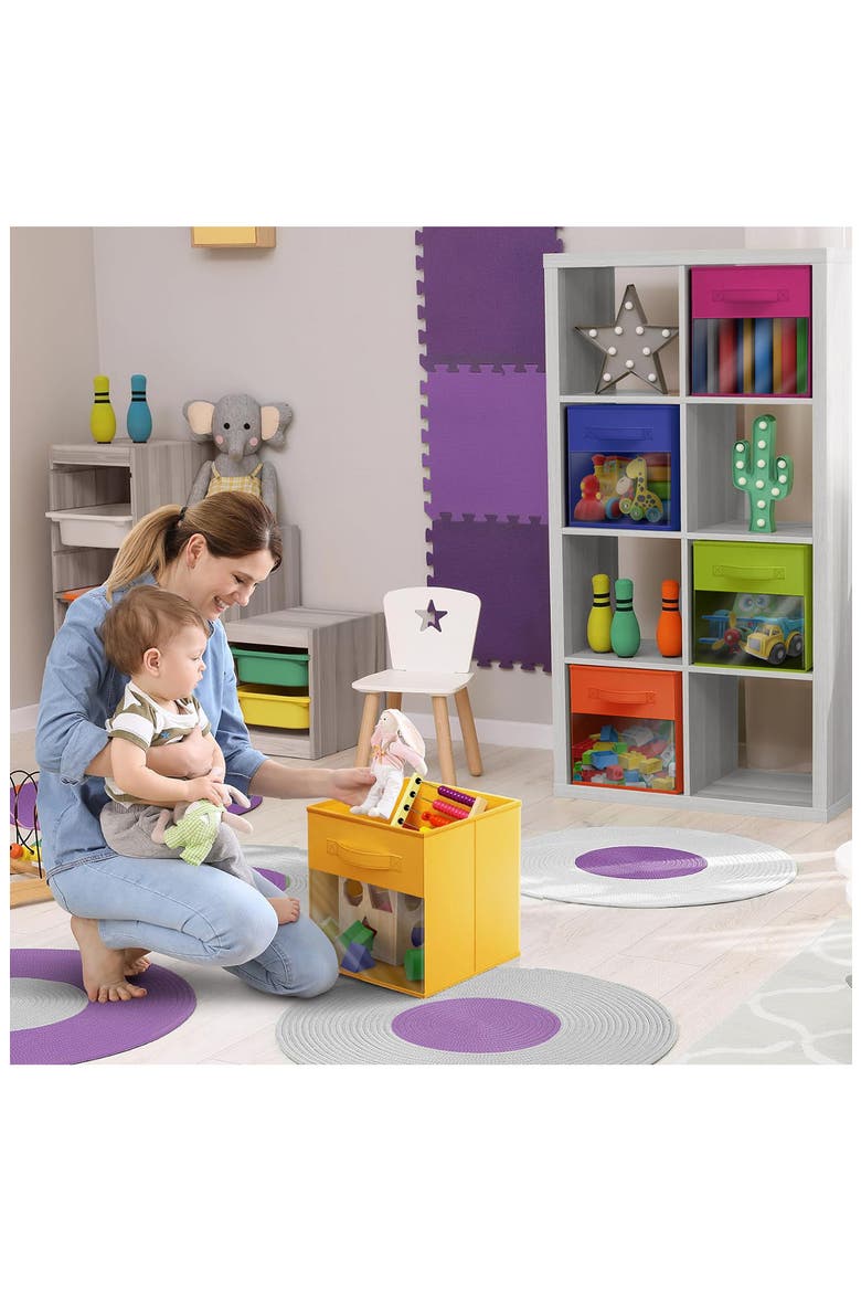 6-Pack Window Storage Cubes, Alternate, color, MULTICOLORED