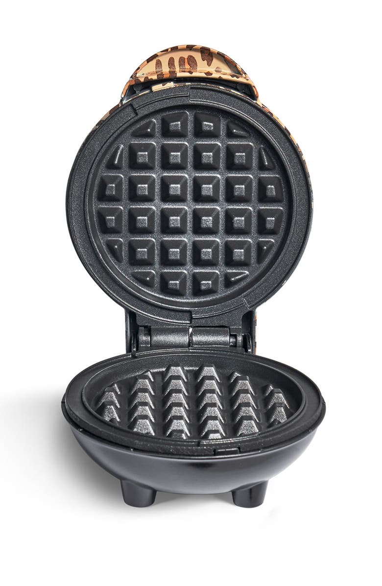 Dash Mini Waffle Maker - Leopard, Alternate, color,
