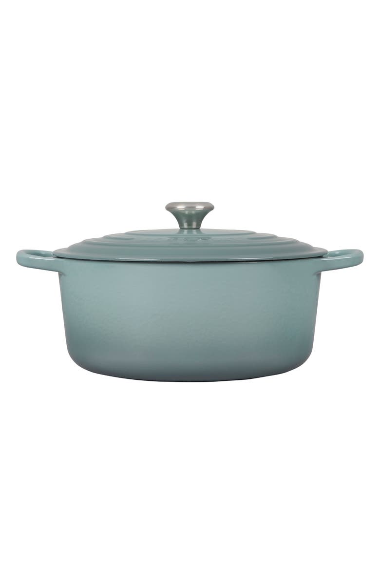 Le Creuset Signature 9-Quart Round Enamel Cast Iron French/Dutch Oven, Alternate, color, Sea Salt