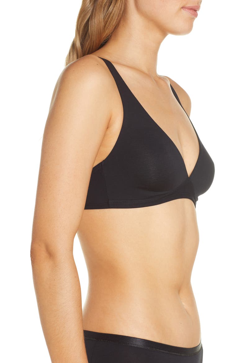 Cotton Sensation Soft Cup Bra, Alternate, color, BLACK 019