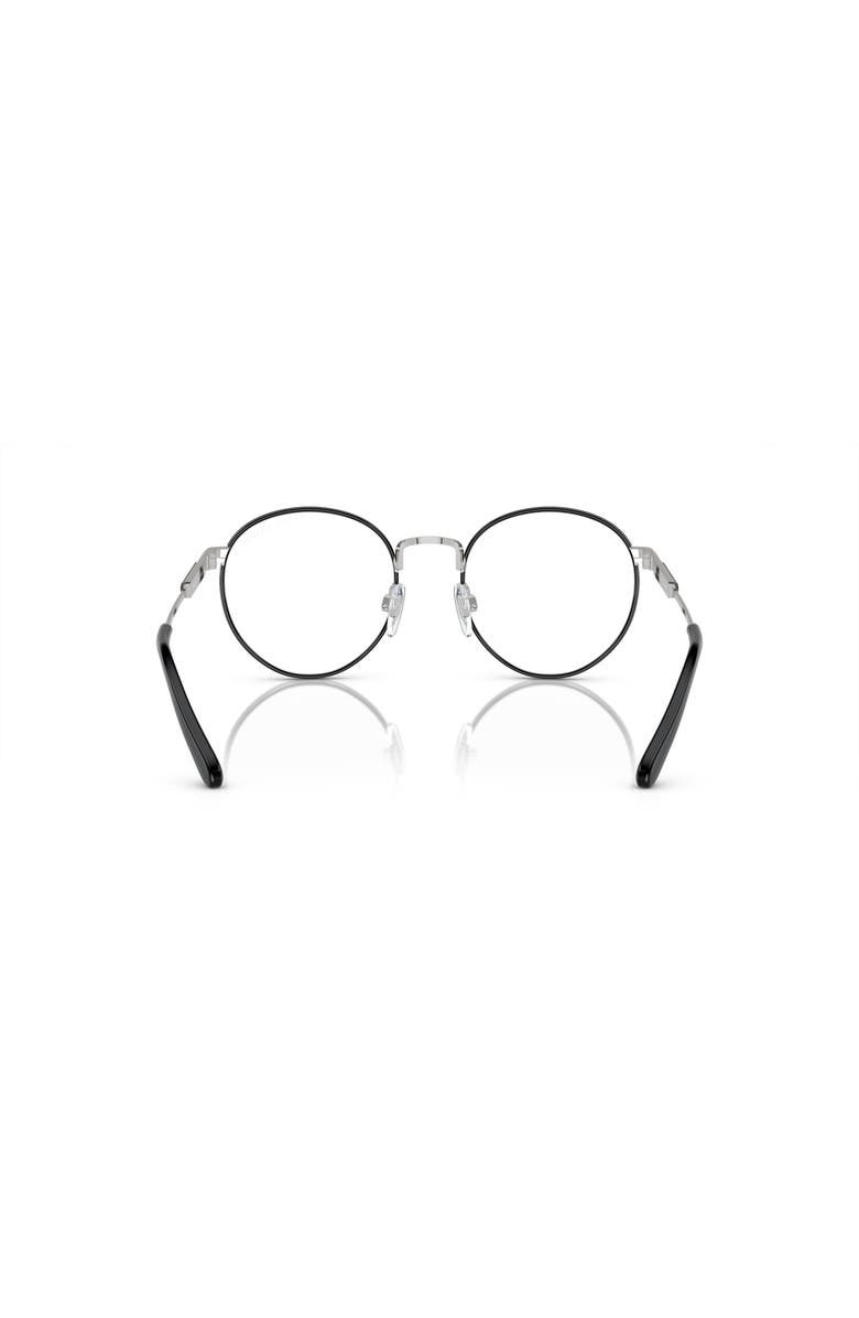 Ralph Lauren 50mm Round optical glasses, Alternate, color, Black