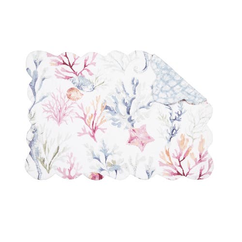 C & F Home C&f Home Nori Coral Placemats Set Of 6 In Multi