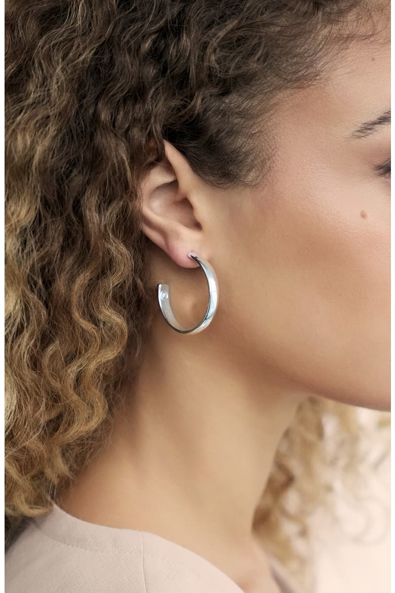 Hoop Party Set of 3 Earrings, Alternate, color, SILVER