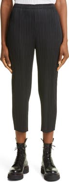 Pleats Please Issey Miyake Pleated Crop Skinny Pants