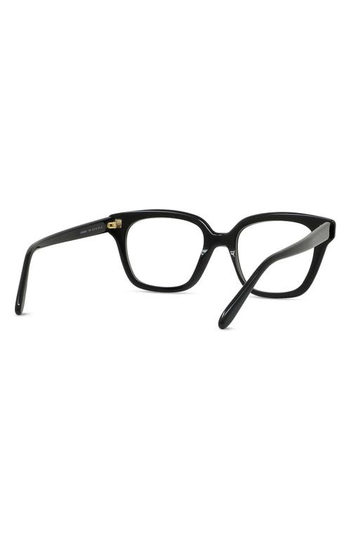 Loewe Slim 51mm Geometric Optical Glasses In Shiny Black