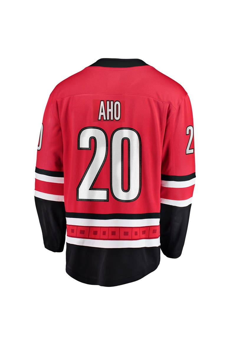 Men's Fanatics Sebastian Aho Red Carolina Hurricanes Alternate Breakaway Player Jersey, Alternate, color, Red