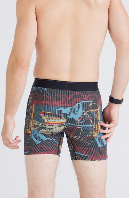 Saxx Quest Quick Dry Mesh Slim Fit Boxer Briefs In Light And Shadow-multi