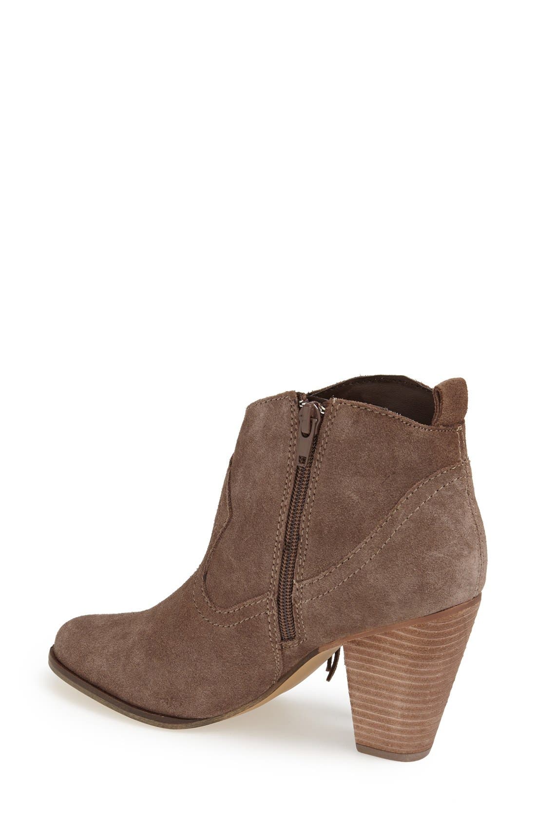 'Ponncho' Suede Bootie, Alternate, color, TAUPE SUEDE