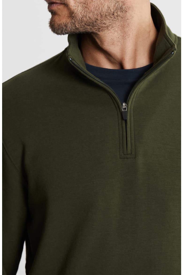 Tribeca Soft Touch Quarter Zip Pullover, Alternate, color, HUNTER