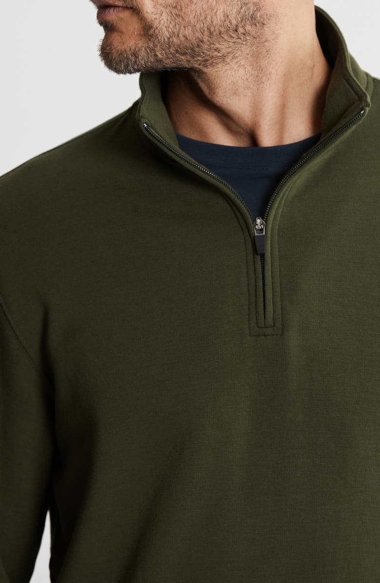 JACHS Tribeca Soft Touch Quarter Zip Pullover, Alternate, color, Hunter