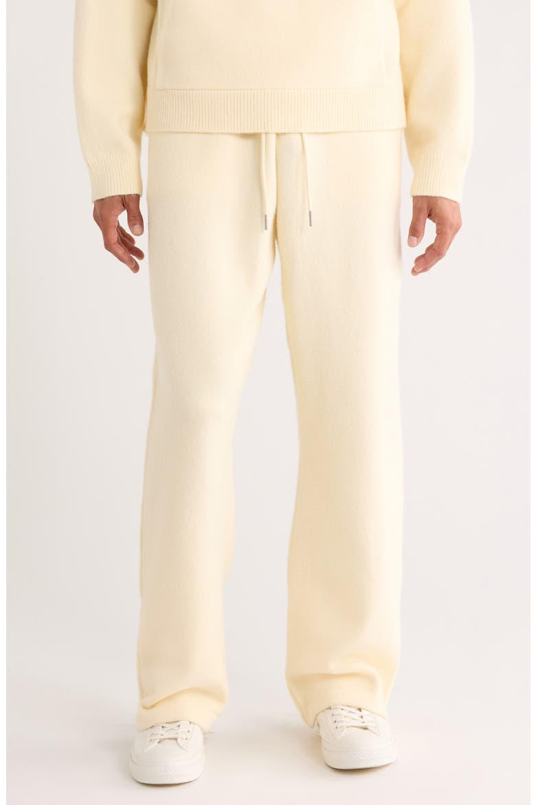 Art Knit Pants, Main, color, BONE