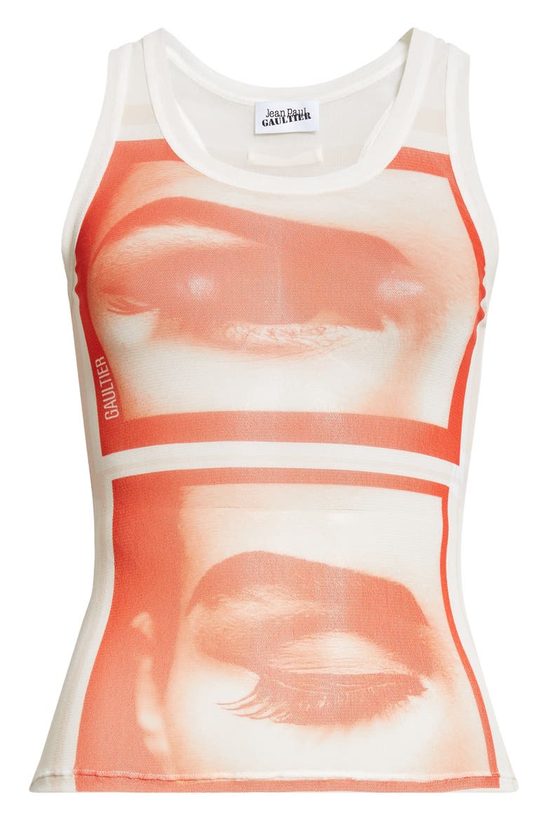 Eye Print Mesh Tank, Alternate, color, WHITE/ RED/ LIGHT ORANGE