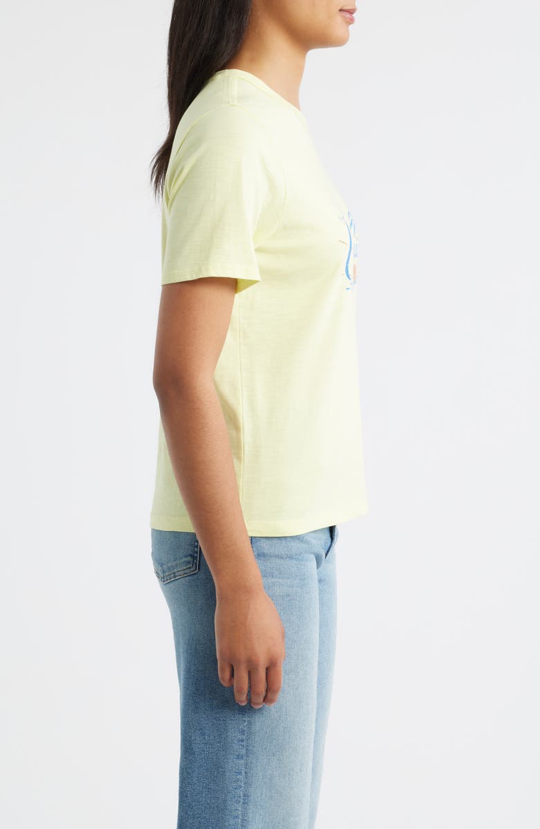 Faherty California Sunwashed Organic Cotton Graphic T-Shirt, Alternate, color, Young Wheat