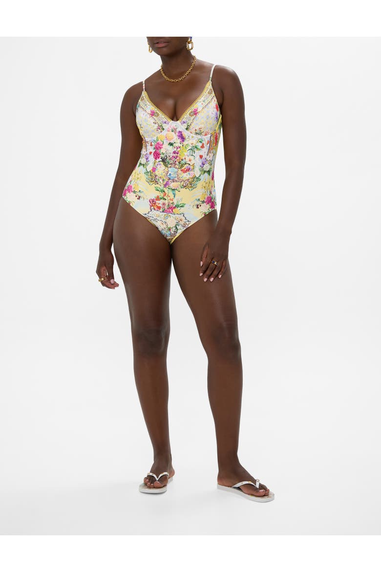 Soft Cup Underwire One Piece Flor Fantastica, Main, color, Flor Fantastica