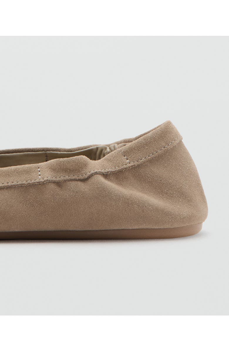 MANGO Suede Penny Loafer, Alternate, color, Sand