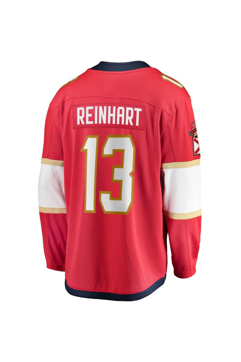 Men's Fanatics Sam Reinhart Red Florida Panthers Breakaway Player Jersey, Alternate, color, Red