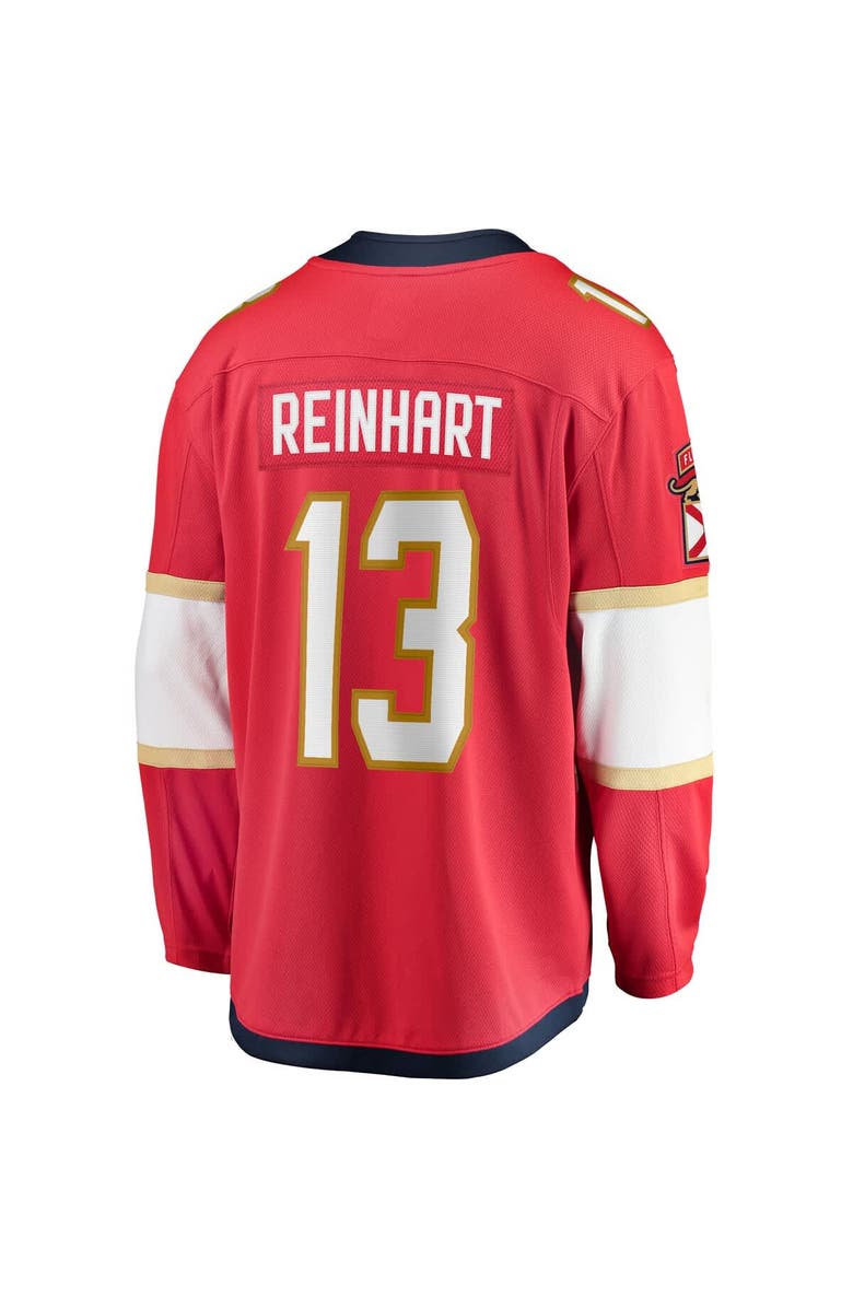 FANATICS Men
s Fanatics Sam Reinhart Red Florida Panthers Breakaway Player Jersey, Alternate, color, Red