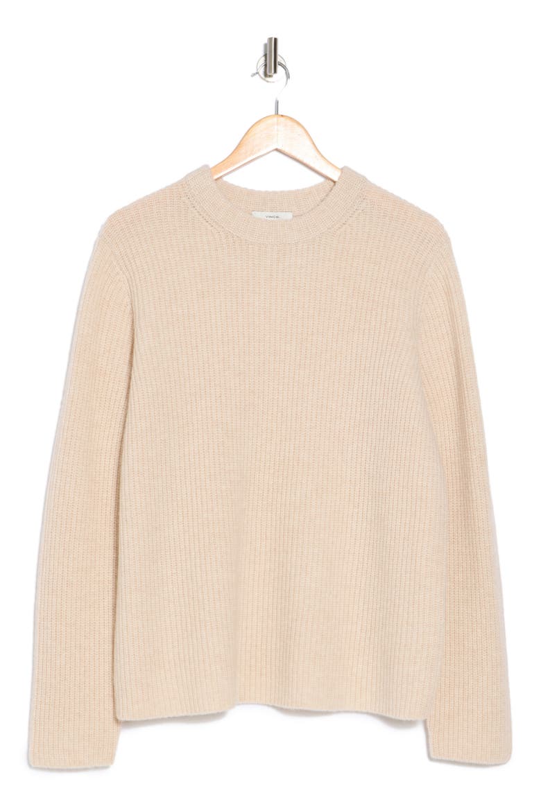 Shaker Stitch Cashmere Sweater, Alternate, color, PAMPAS