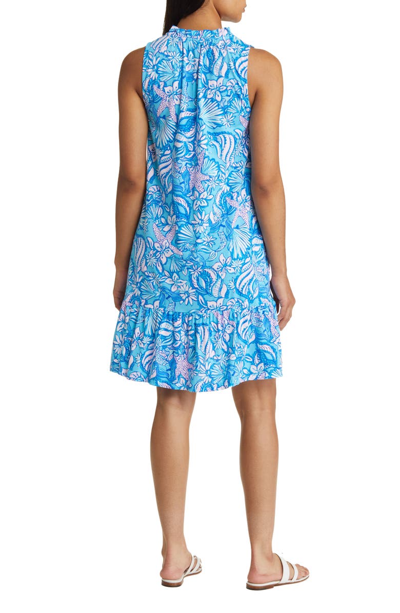 Lilly Pulitzer<sup>®</sup> Malone Shell Print Sleeveless Cotton Shift Dress, Alternate, color,