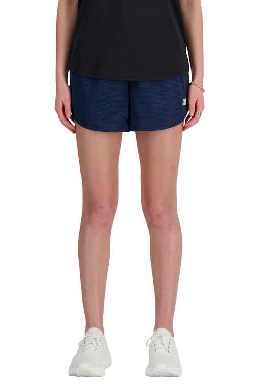 New Balance Athletics Mesh Running Shorts In Blue