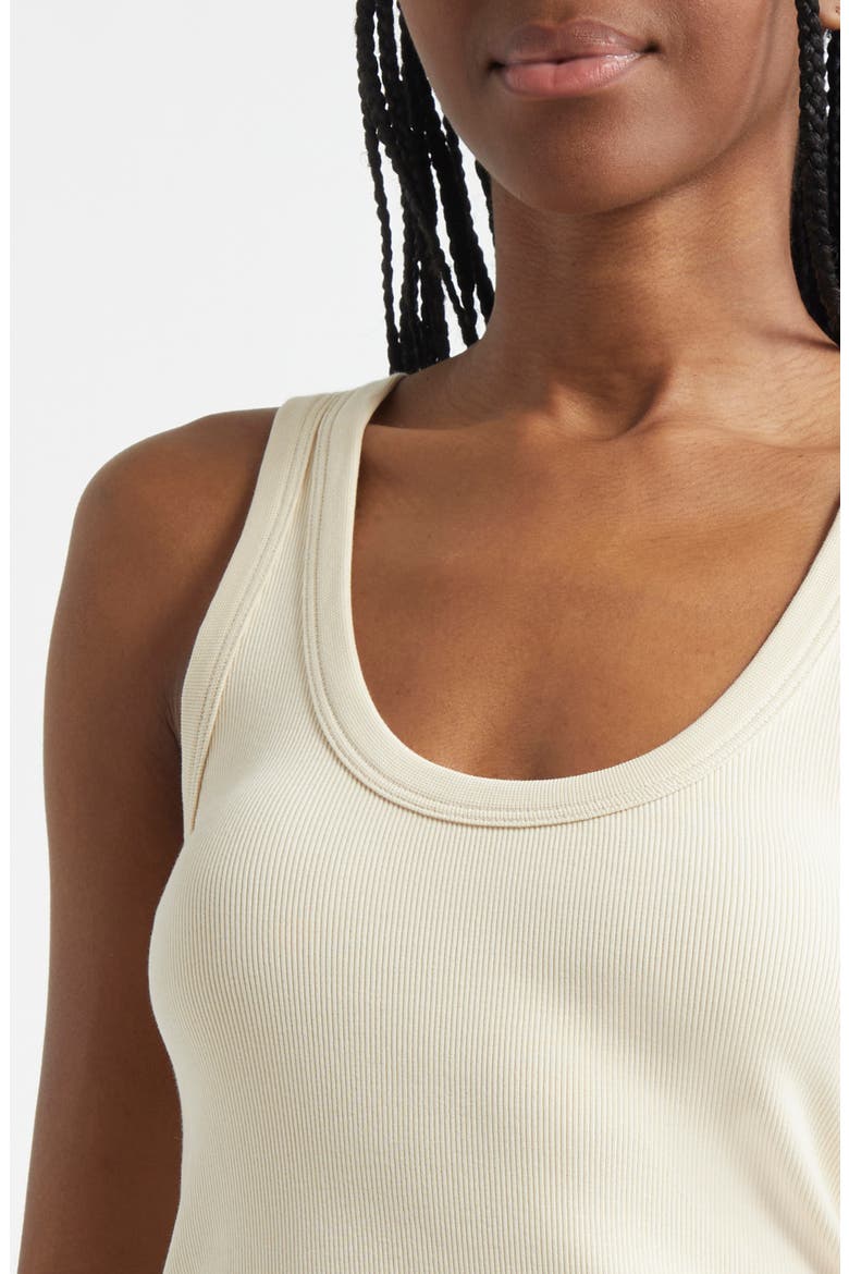 Birke Stretch Cotton Tank, Alternate, color, LIMESTONE