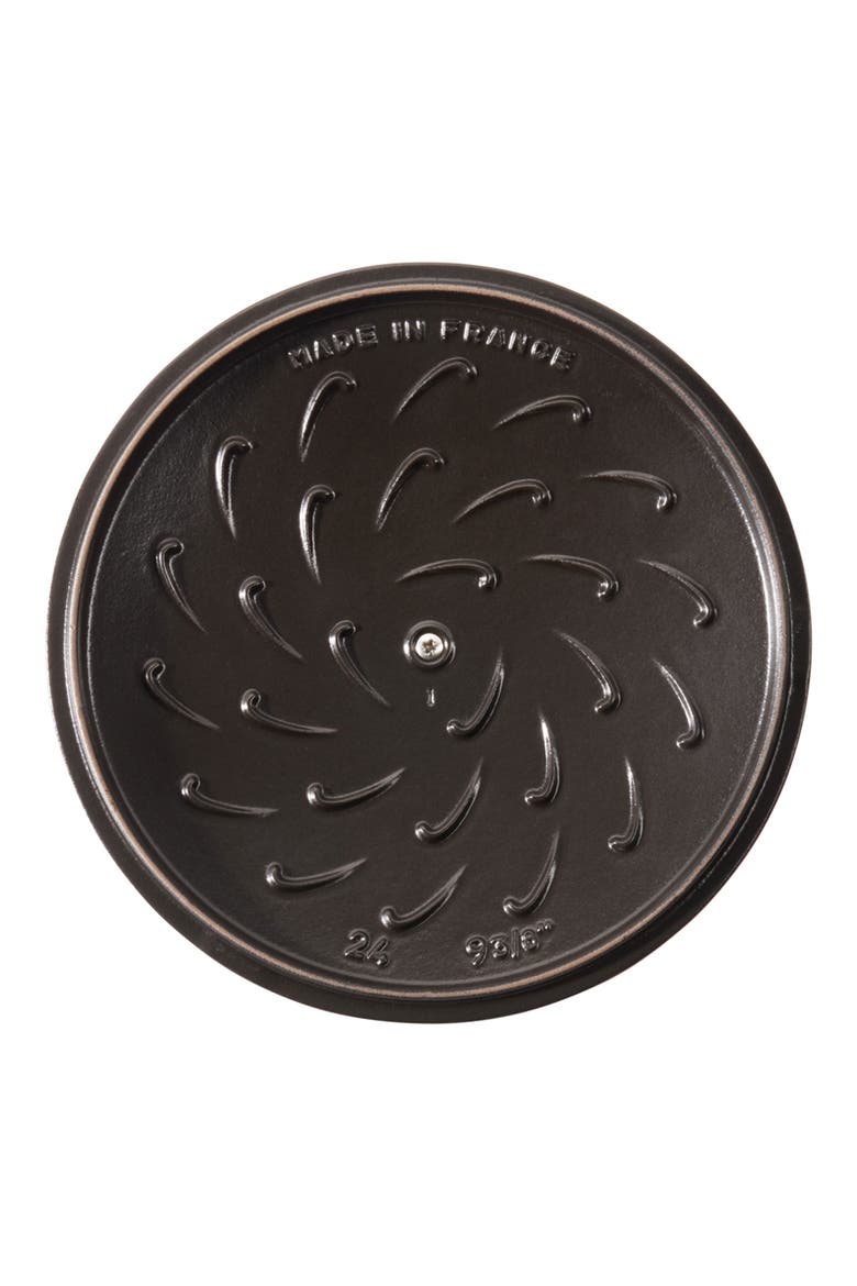 3.75-Quart Enameled Cast Iron French Oven, Alternate, color, BLACK