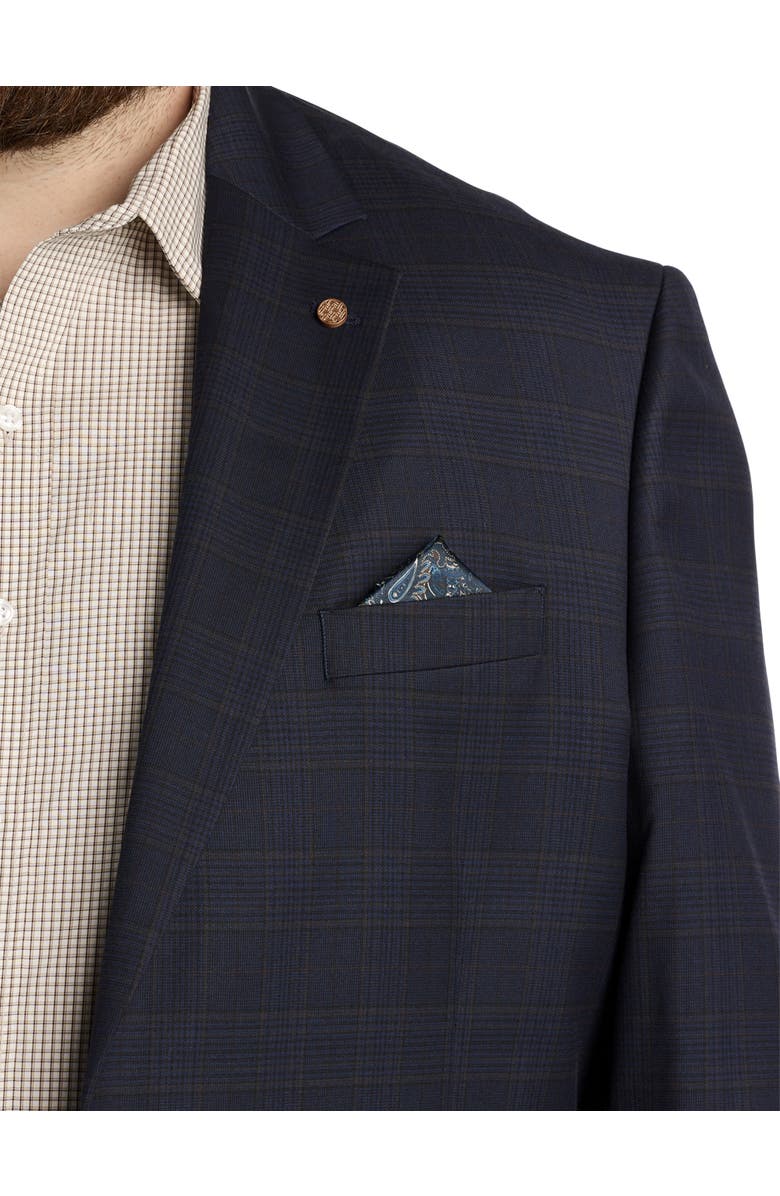 Oak Hill by DXL Big & Tall Plaid Sport Coat, Alternate, color, 