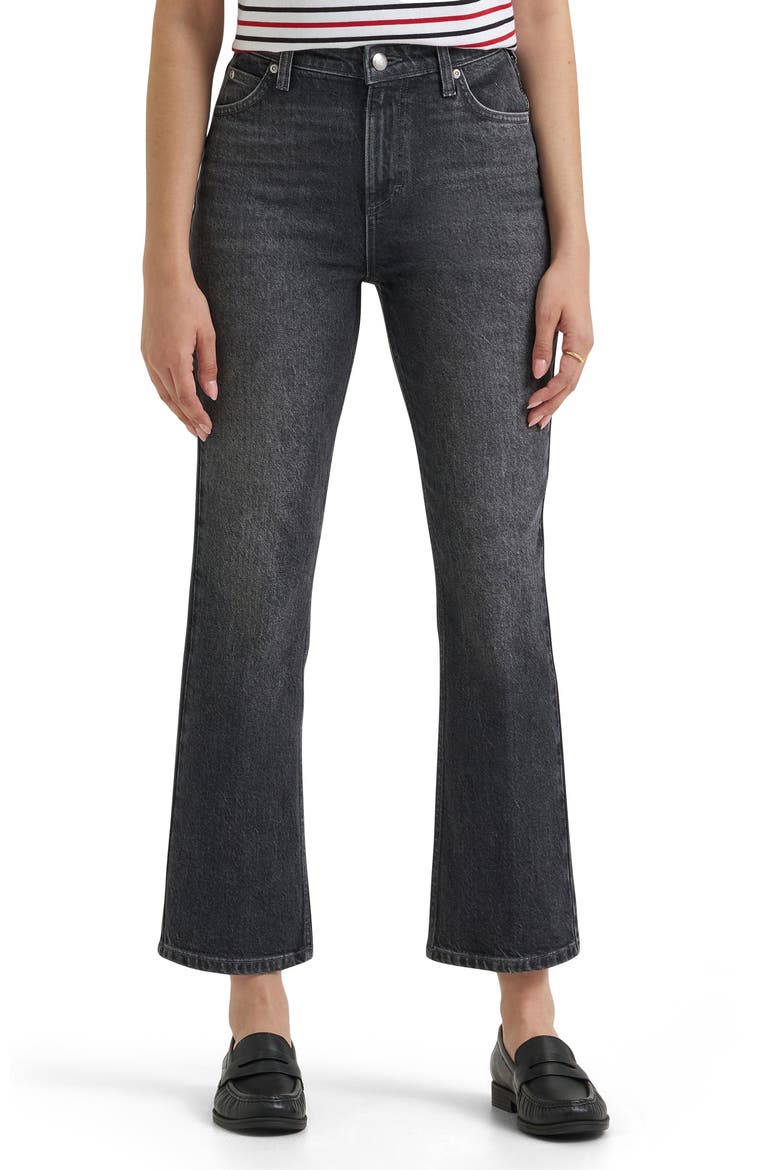 High Waist Kick Boot Flare Jeans, Main, color, EARTH TONE