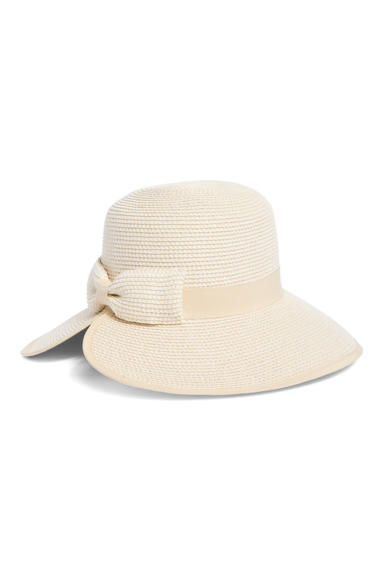 Wide Brim Framer Hat, Alternate, color, IVORY COMBO