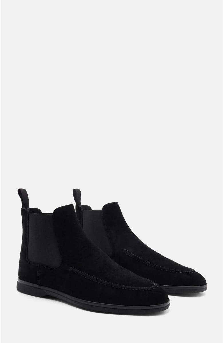 SCAROSSO Eugenio Chelsea Boots, Main, color, Black - Suede