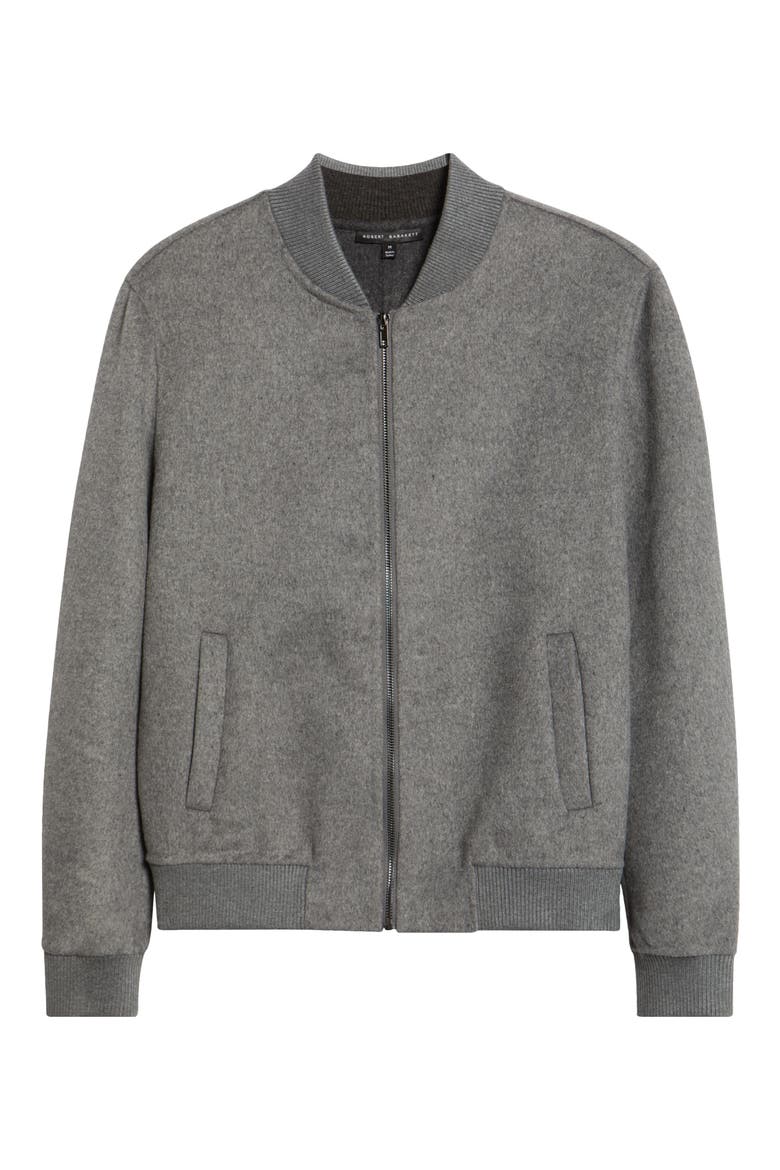 Jake Felted Bomber Jacket, Alternate, color, LIGHT GREY