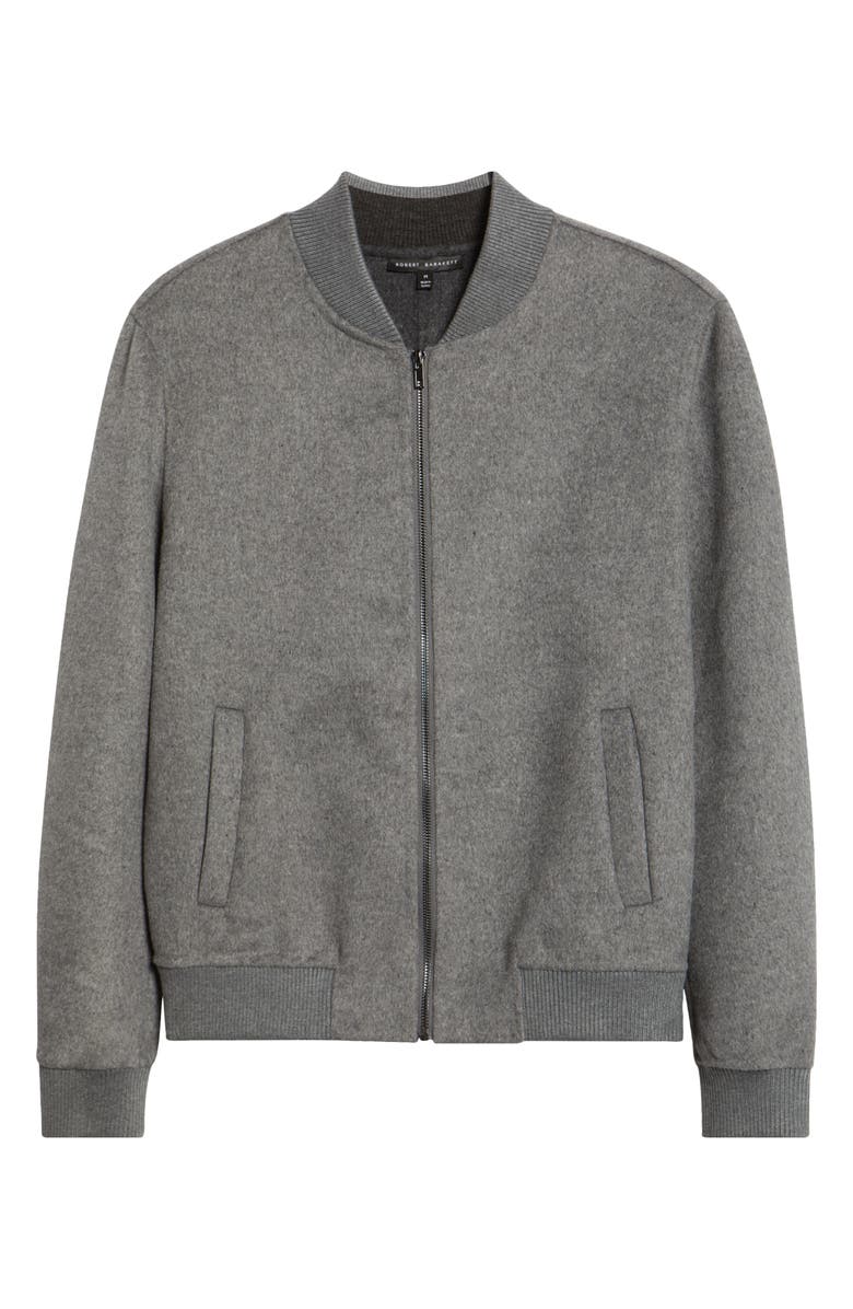 Robert Barakett Jake Felted Bomber Jacket, Alternate, color, Light Grey