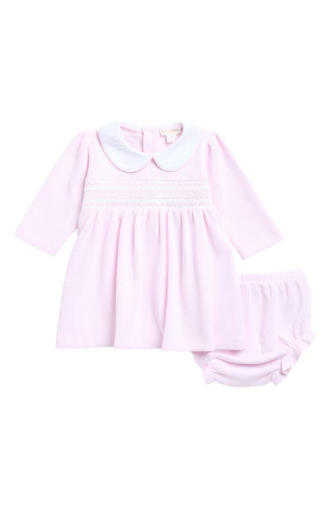 Kids' Smocked Pima Cotton Dress & Bloomers Set
