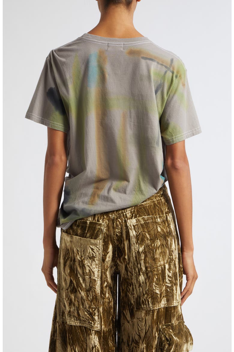 Sorrel Ruched T-Shirt, Alternate, color, PAINTED FOG