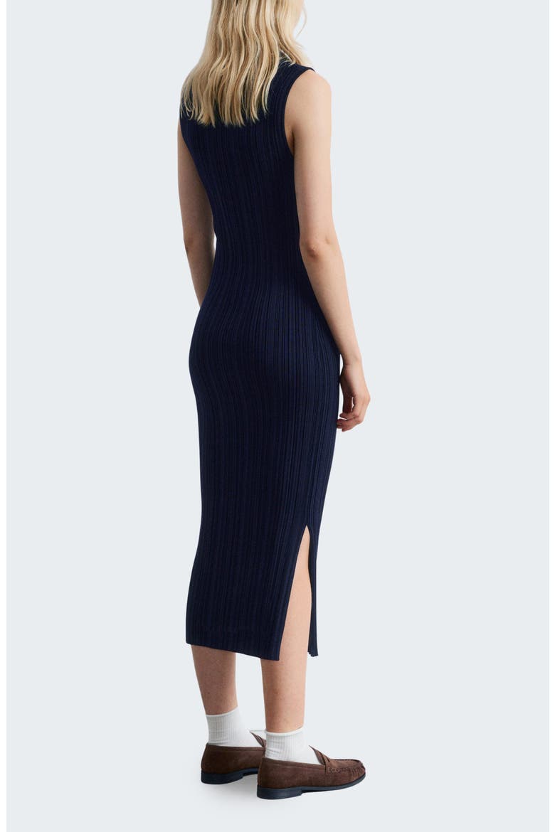 Sleeveless Rib Midi Sweater Dress, Alternate, color, BLUE DARK