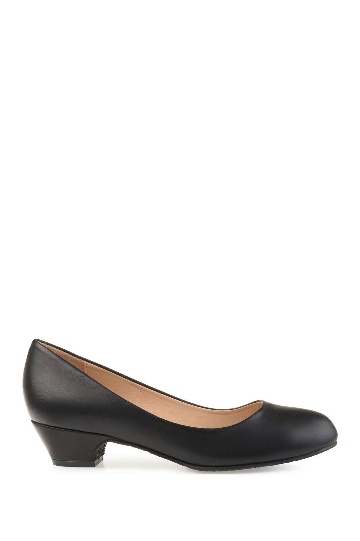 Journee Collection Saar Kitten Heel Pump, Alternate, color, Black