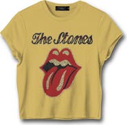 Junk Food The Rolling Stones Glitter Graphic T-shirt
