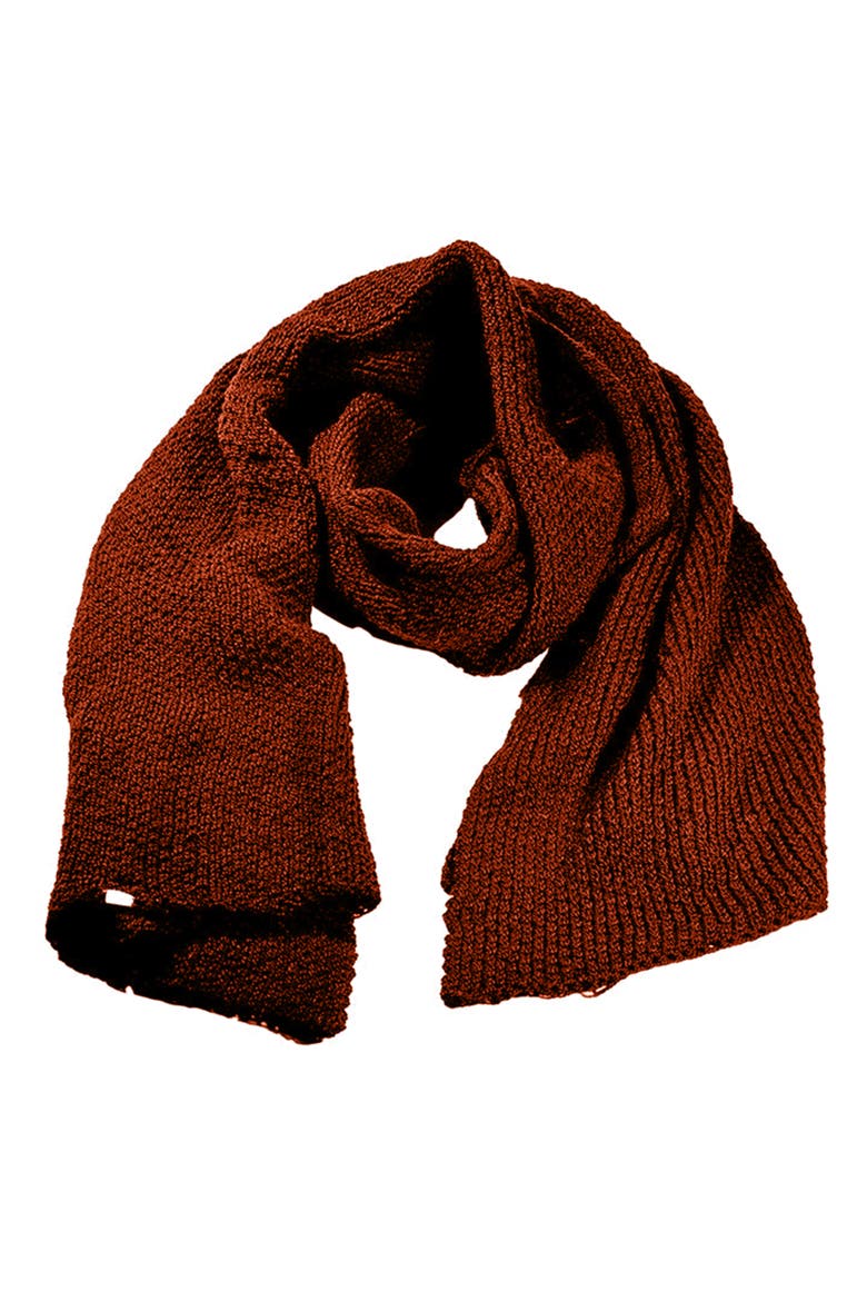 Hand Loom Ithaca Scarf, Main, color, Rust