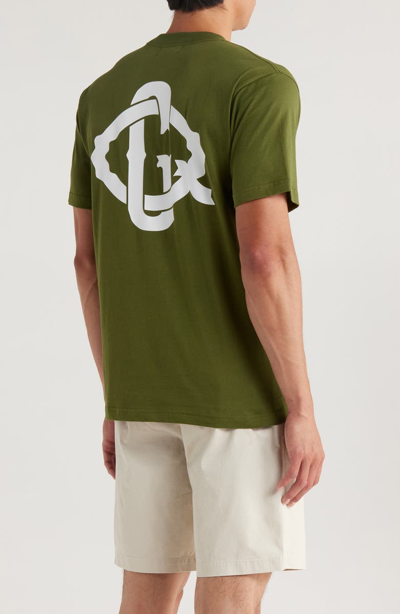 Quiet Golf Old Timers Logo Graphic T-Shirt, Alternate, color, Olive