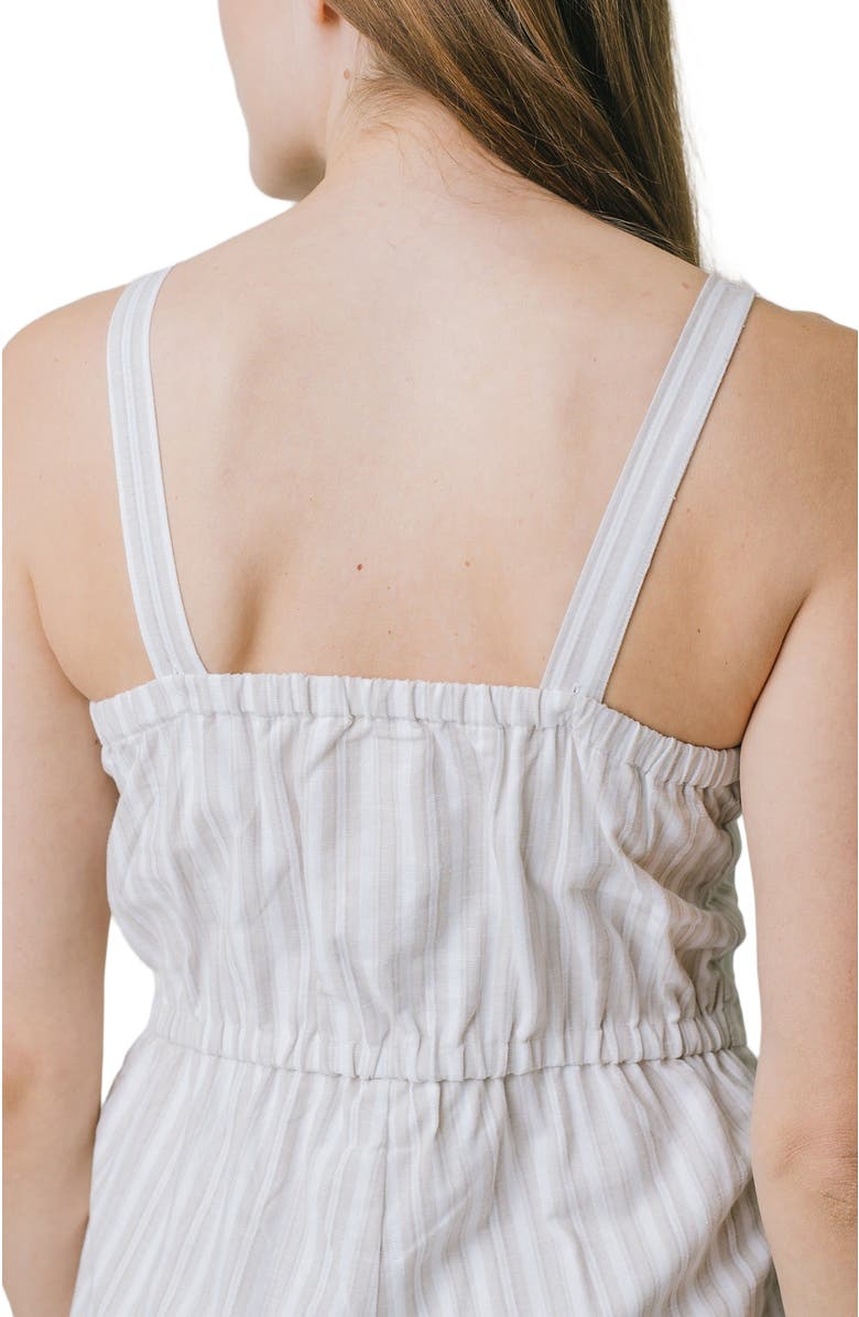 Hope & Henry Women's Button Front Jumpsuit, Alternate, color,