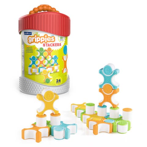 Grippies® Stackers 24-piece Toddler Magnetic Stem Building Set