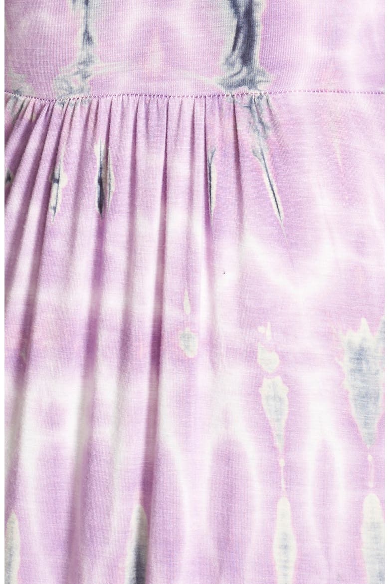 Tie Dye Sleeveless Maxi Dress, Alternate, color, TAUPE LILAC TIE
